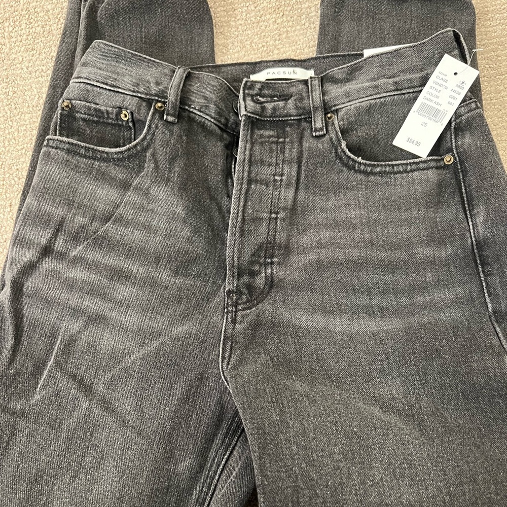 Brand new PACSUN destroyed wash black jeans